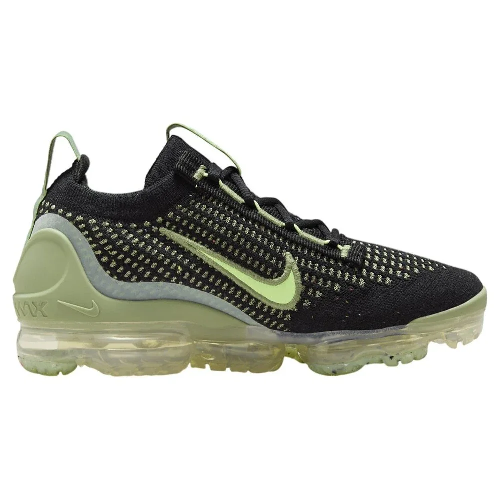 Nike Air Vapormax 2021 FK GS Black Oil Green DB1550-010 Kids Size 6Y